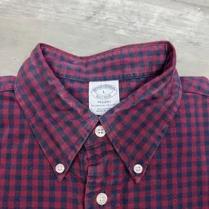 Chemise Brooks Brothers 100% Lin à Carreaux - Taille XL - Occasion Très Bon état